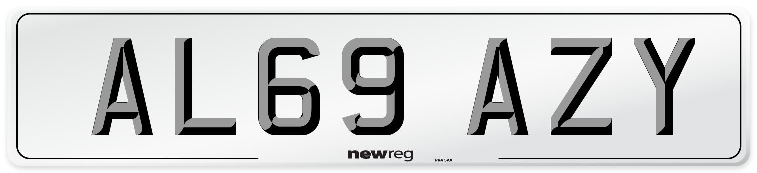 AL69 AZY Number Plate from New Reg